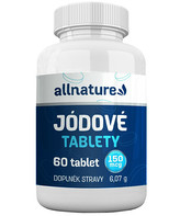 Allnature Jódové tablety 150 mcg 60 tablet