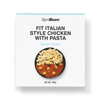 FIT Kuřecí s těstovinami na italský způsob Ready to eat - GymBeam - 420 g