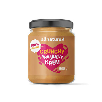 Allnature Arašídový krém Crunchy 500 g