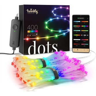 Twinkly Dots LED pásek 400 ks světýlek 20 m transparentní