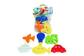 Vodolepky Pěnové dílky cestujeme 6ks v balení 14x21cm