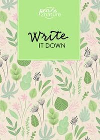 Write It Down - Notizbuch (Blättermotiv) A5 | dotted | Hardcover