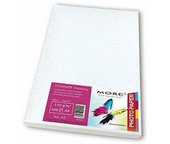 ARMOR More Fotopapír More 170g, A3 matný, bílý, 100 listů, inkjet ARMOR More Fotopapír More 170g, A3 matný, bílý, 100 listů, inkjet