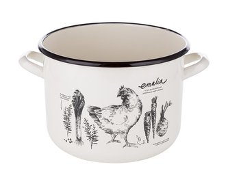 SMALTOVANÝ HRNEC  22CM 6,25L VÝVAR