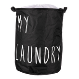 Koš na prádlo plátěný, barva černá.