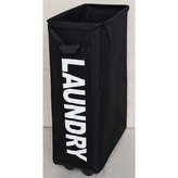 Koš na prádlo plátěný, barva černá.