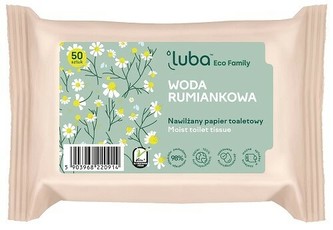 LUBA Vlhčený toaletní papír - heřmánek 50 ks