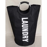 Koš na prádlo plátěný, barva černá.