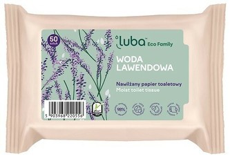 LUBA Vlhčený toaletní papír - levandule 50 ks