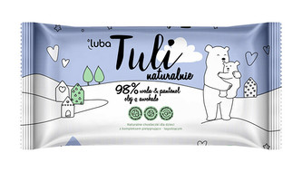 LUBA Tuli dětské vlhčené ubrousky s 98 % vody a panthenolem a 100% avokádovým olejem 50 ks