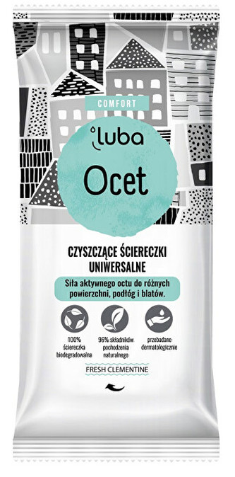 LUBA Čistící ubrousky s octem - různé povrchy 24 ks