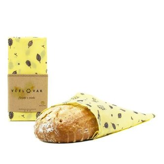 Včelovak - ekologický vak na potraviny se včelím voskem malý 27 x 33 cm - Luční květy