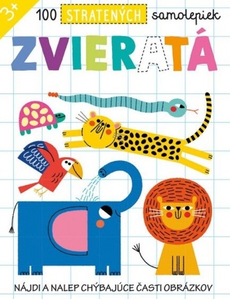100 stratených samolepiek Zvieratá