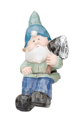 Trpaslík sedící modrý 17x7,5x8,5 cm