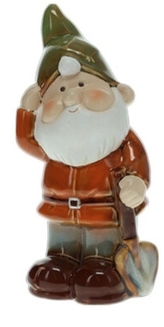 Porcelánový trpaslík zelený 18,5x9,5x7,5 cm