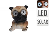 Solární pes Buldoček na zahradu 13,5x10x9,5 cm