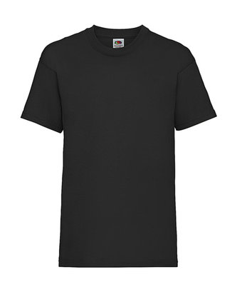 Tričko bavlněné dětské, 165 g/m2,velikost 128, černé (black)