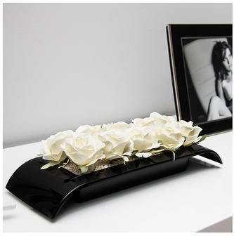 Ikebana černá 4,7x8x34 cm