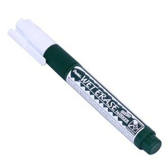 Křídový popisovač "SMW26", bílá, 2 mm, zkosený hrot, PENTEL SMW26-WO