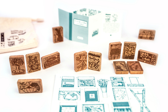 DWOOD Dům pro malíře 13 dílů - doplněk k dřevěné stavebnici s příběhem - v pytlíku