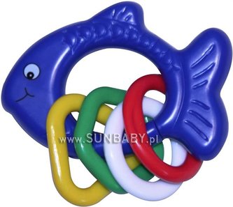 Dětské chrastítko s kroužky rybička, KR1124