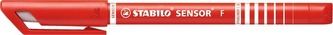 Liner "Sensor", 0,3 mm, červená, STABILO