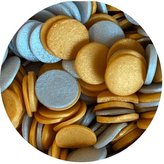 Cukrové konfety Jumbo zlato stříbrné - Scrumptious