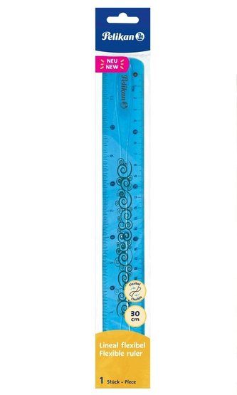 Linijka 30cm elastyczna niebieska Linijka 30cm elastyczna niebieska