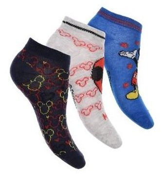 SADA 3 KS PONOŽKY MICKEY - velikost 27-30