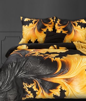 Luxusní povlečení  EVA XXIV. 100% saténová bavlna 1x 200x220 cm, 2x povlak 70x80 cm francouzské povlečení