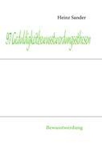 97 Geduldigkeitbewusstwerdungssthesen