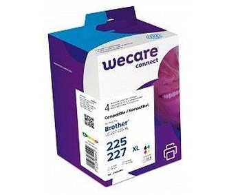 WECARE ARMOR cartridge pro BROTHER MFC-J4420DW, MFC-J4620DW (LC227/225XL CMYK) černá/black+C+M+Y 27ml/3x13ml