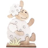 Dřevěná dekorace - ovečka, 24/192