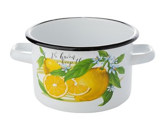 SMALTOVANÝ HRNEC 16CM 2L CYTRYNA