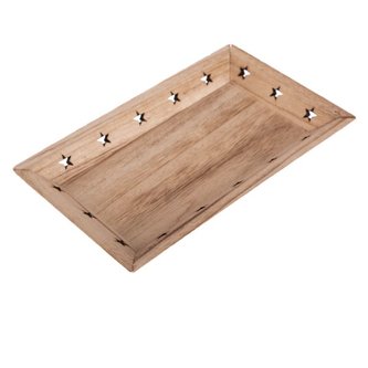 Dřevěný podnos s hvězdami, 0/96