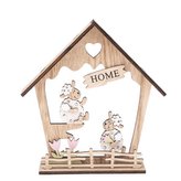 Dřevěná dekorace - domek, 6/72