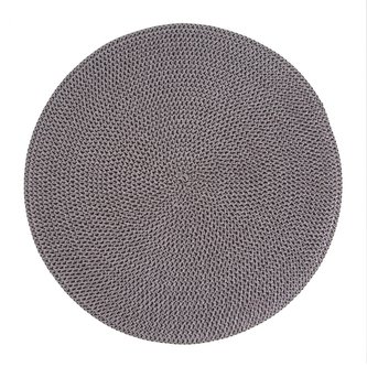 Prostírání kulaté ADRIAN šedá O 38 cm Mybesthome