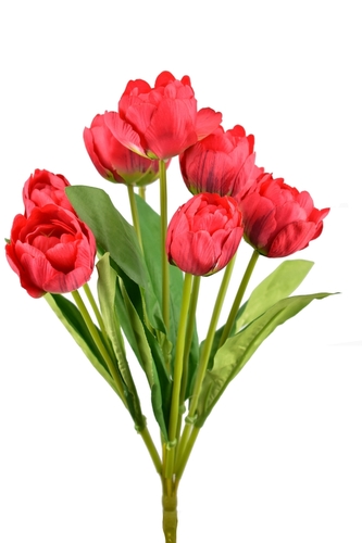 Kytice tulipánů 43 cm, bordó