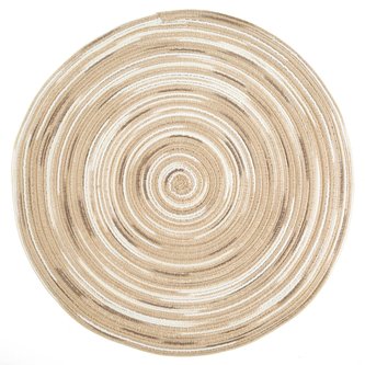 Prostírání kulaté IVONA béžová O 38 cm Mybesthome