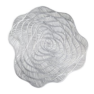 Prostírání MEGAN stříbrná O 38 cm Mybesthome