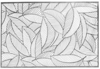 Prostírání BLATT TOP stříbrná 30x45 cm Mybesthome