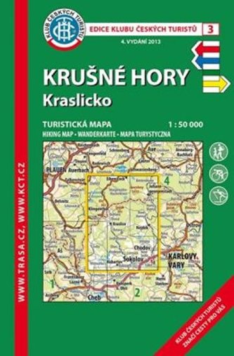 KČT 3 Krušné hory-Kraslicko 1:50T / Turistická mapa