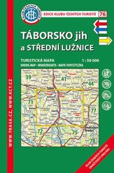 Táborsko jih, střední Lužnice /KČT 76 1:50T Turistická mapa