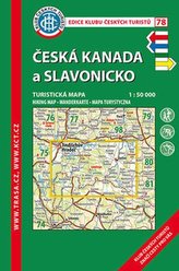 Česká Kanada,Slavonicko /KČT 78 1:50T Turistická mapa