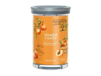 YANKEE CANDLE Farm Fresh Peach svíčka 567g / 5 knotů (Signature tumbler velký)