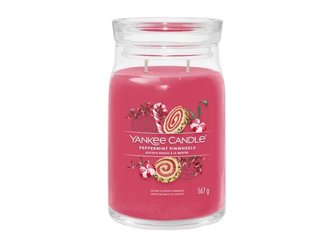 YANKEE CANDLE Peppermint Pinwheels svíčka 567g / 5 knotů (Signature velký)