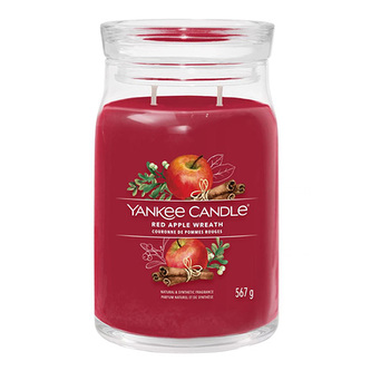 YANKEE CANDLE Red Apple Wreath svíčka 567g / 2 knoty (Signature velký)