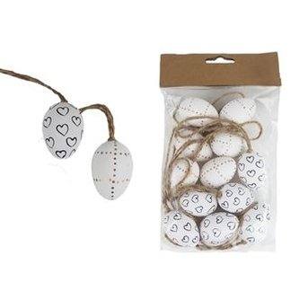 Dekorační vajíčka, 12 ks X4787