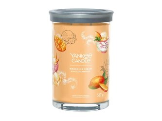 YANKEE CANDLE Mango Ice Cream svíčka 567g / 5 knotů (Signature tumbler velký )