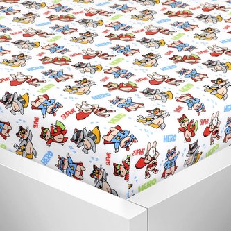 Prostěradlo jersey s elastanem - zvířecí superhrdinové - 70x140 cm